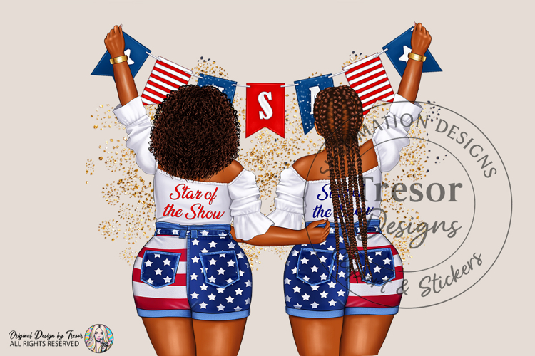 Star of the Show USA Friends | Patriotic BFF 4th of July