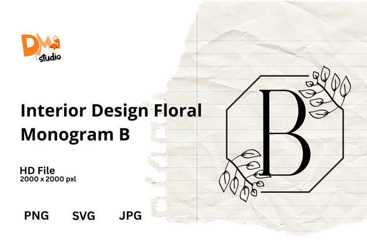 Interior Design Floral Monogram (6067415)