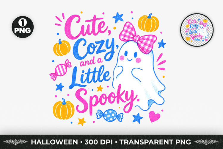 Sweet Spooky Night Halloween Sublimation T-Shirt Design PNG