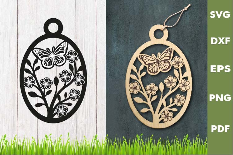 Easter Eggs SVG Design|Easter Hanger Laser cut, Cricut