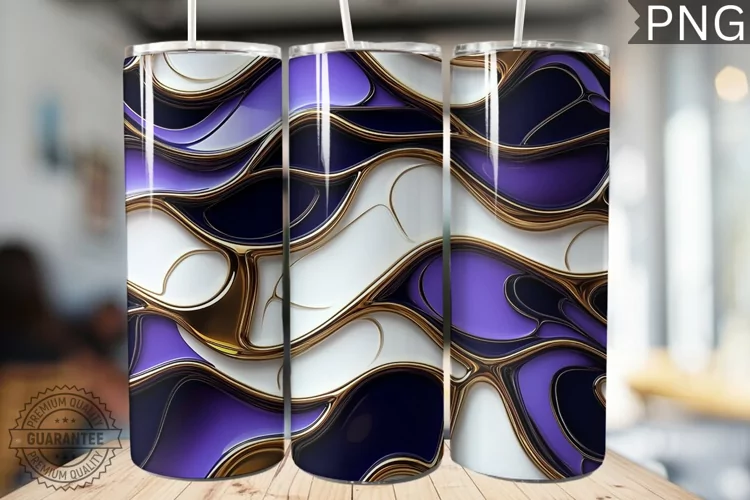 Abstract pattern Tumbler Warp - High Quality 300 Dpi