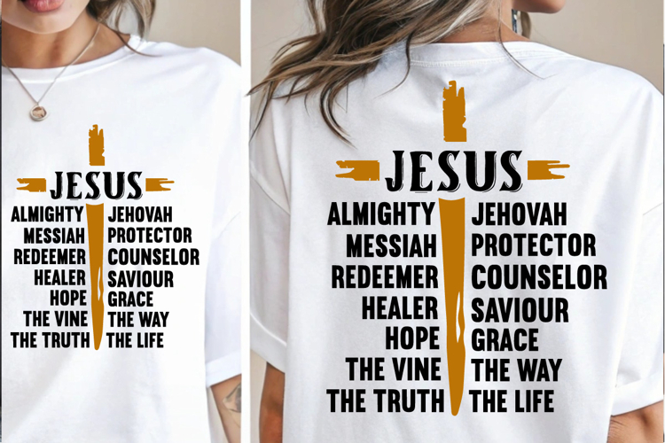 Jesus SVG Christian SVG, T-Shirt Design Vintage Nails Cross