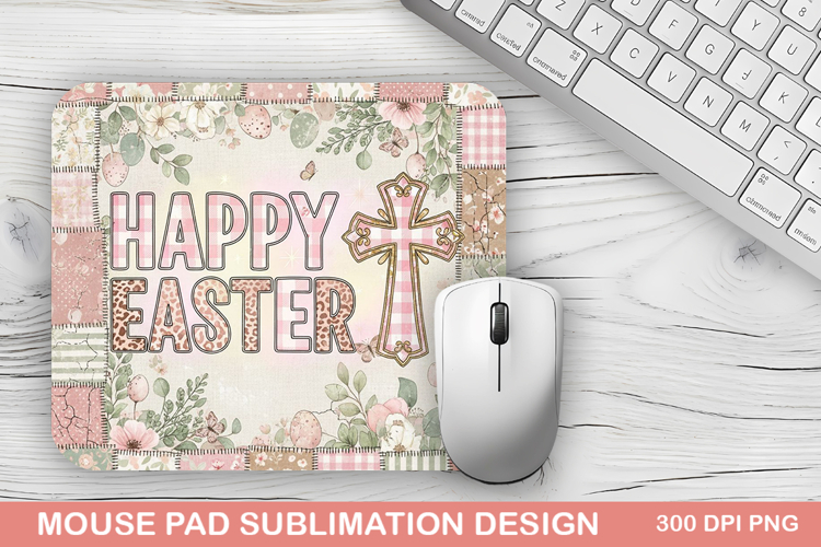 Happy Easter Mouse Pad Sublimation - Easter Design