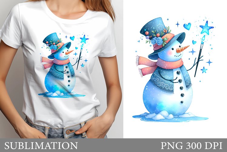 Cute Snowman Clipart Image 12