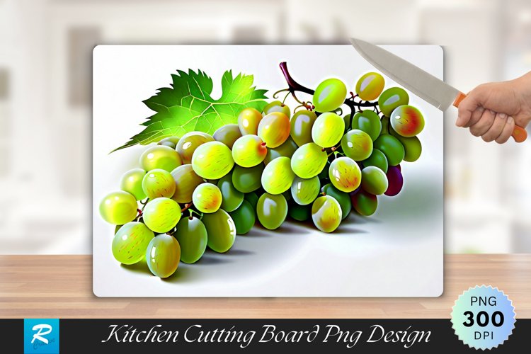Grapes Cutting Board Sublimation Design