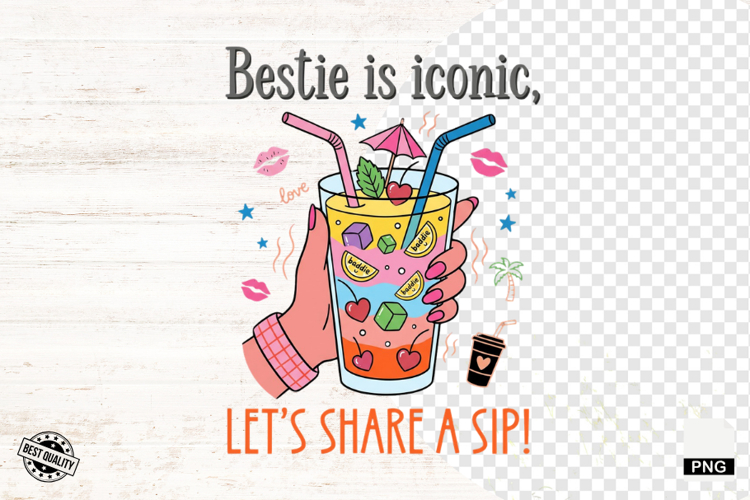 Funny Summer Drinks Png Sublimation