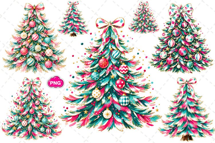 Merry Christmas PNG, Christmas Trees PNG, Christmas Shirt example image 1