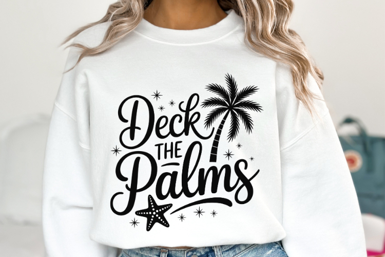 Deck the Palms Svg | Christmas Svg | Shirt Svg