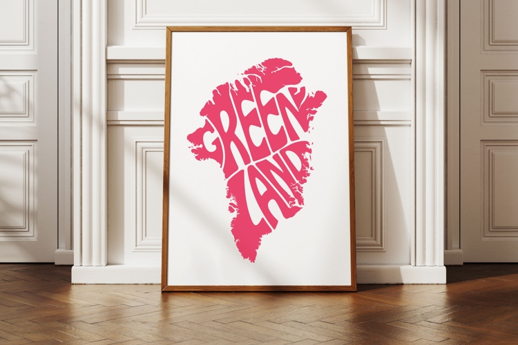 Greenland Word Art SVG Cut File