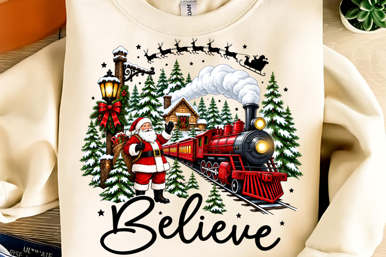 Vintage Santa Christmas PNG, Trending Christmas PNG