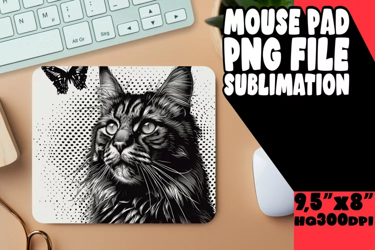 Cute Kitty Sublimation Design