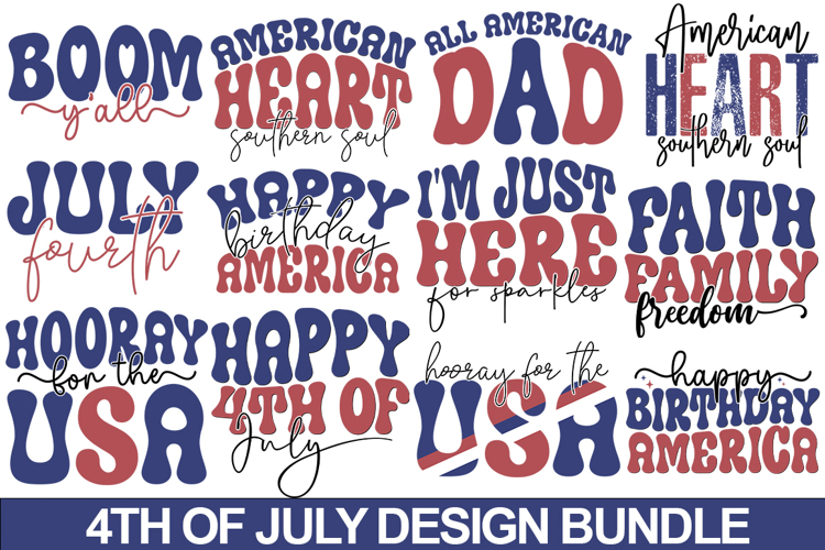 4th Of July Design Bundle - 4th Of July Design
