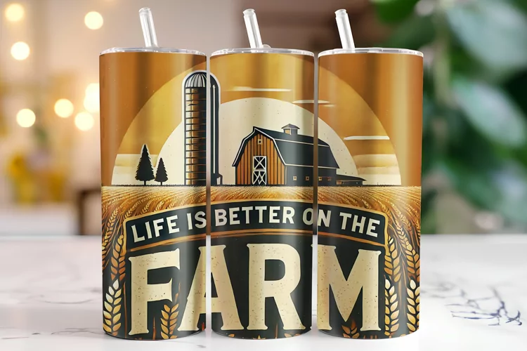 Farm Tumbler Wrap | Sublimation | Tumblers
