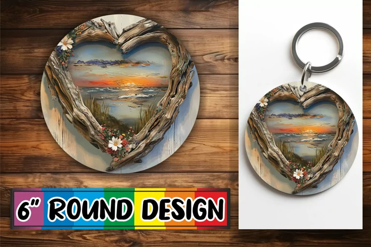 Woodland Romance Sublimation 3D Heart Frame