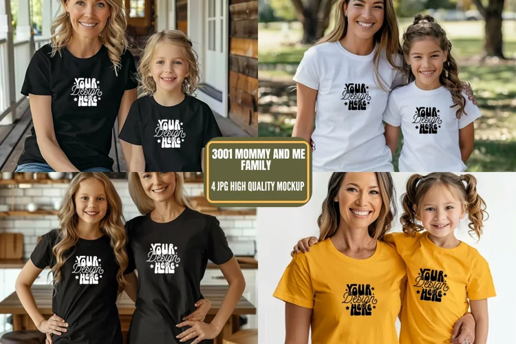 3001 Mommy and Me Family Mockup, Mommy And Me