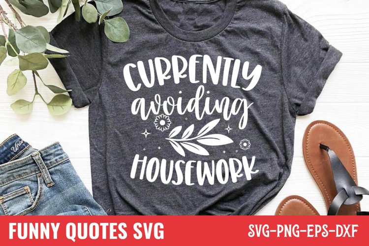 Currently avoiding housework SVG