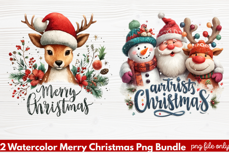 Christmas Watercolor Clipart Image 13