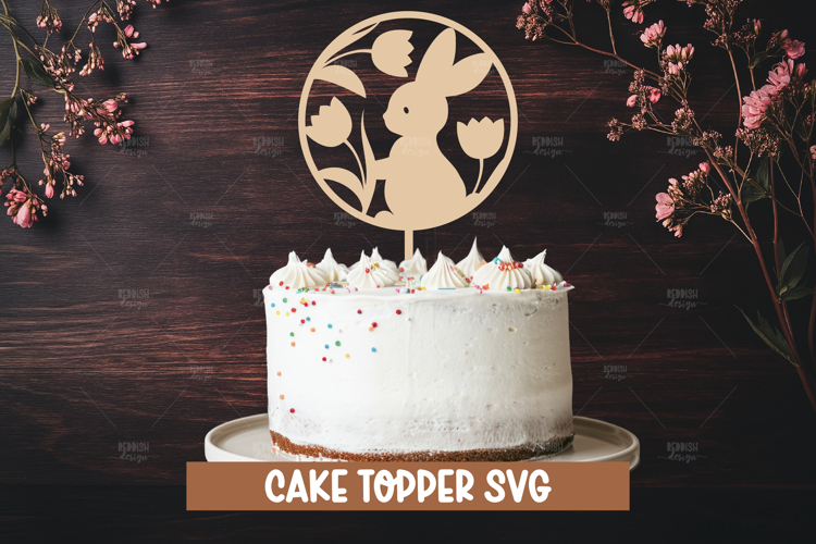 Bunny cake topper SVG I Cake topper SVG