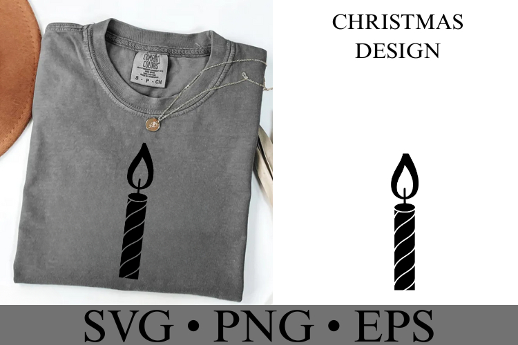 Christmas Candle Svg | Christmas svg | Shirt Svg
