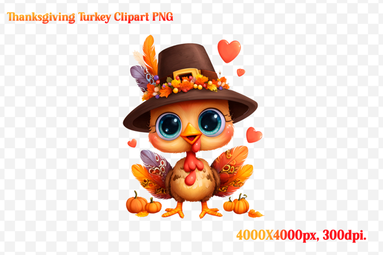 Funny Thanksgiving Turkey Clipart PNG