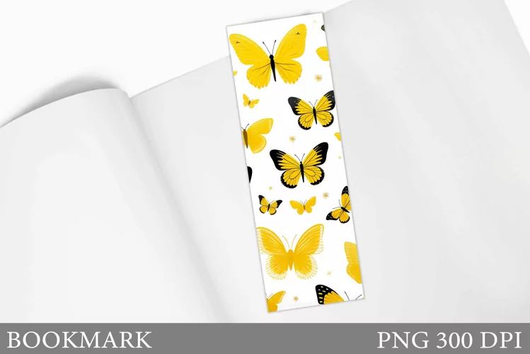 Butterfly Bookmark Sublimation. Butterflies Bookmark Design