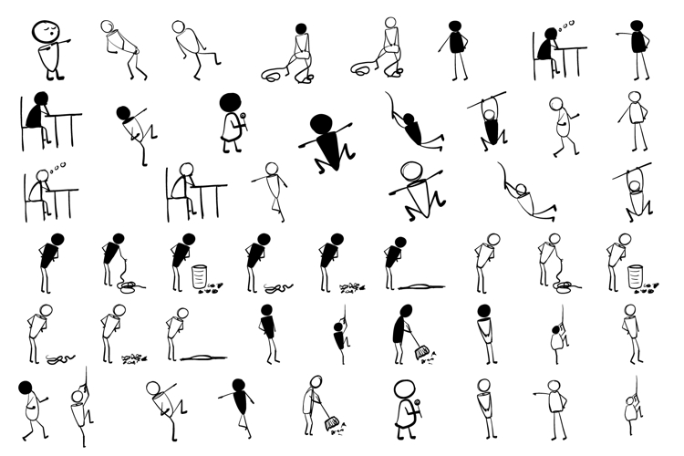 Stick Figure Vector Image 16