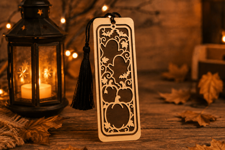Halloween Bookmark Laser Cut SVG File, Halloween Laser Cut