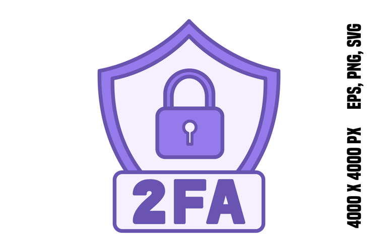 Colored Two Factor Authentication Icon