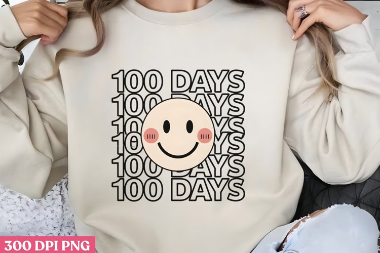 100 Days PNG, 100 Days Of School Sublimation PNG