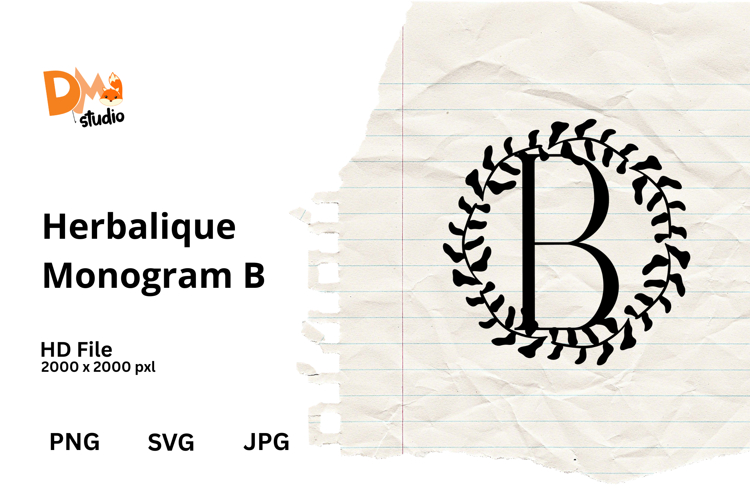 Floral Monogram Letter Svg Image 18