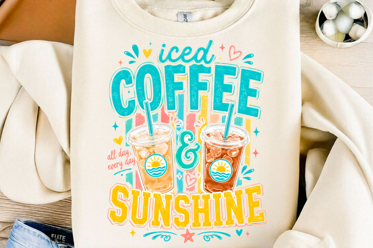 Iced Coffee Sunshine PNG