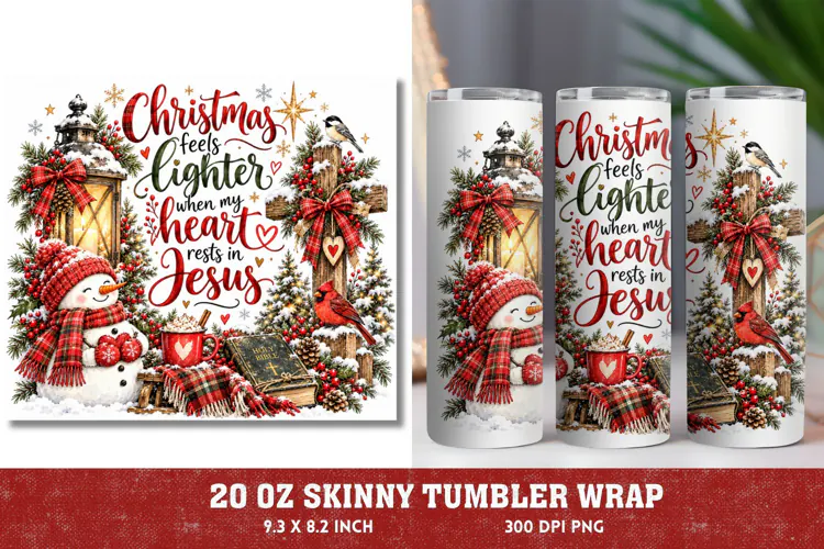 Christmas Feels Lighter Jesus PNG, Christian Snowman Christm