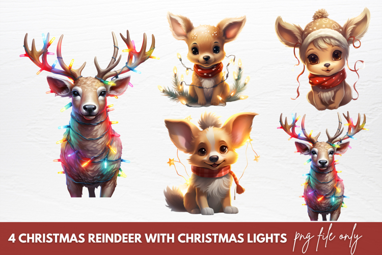 Christmas Reindeer Clipart Image 8