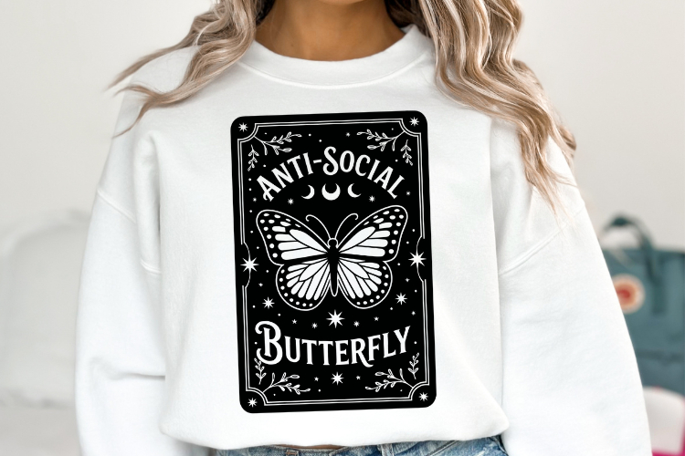 Antisocial Butterfly Svg