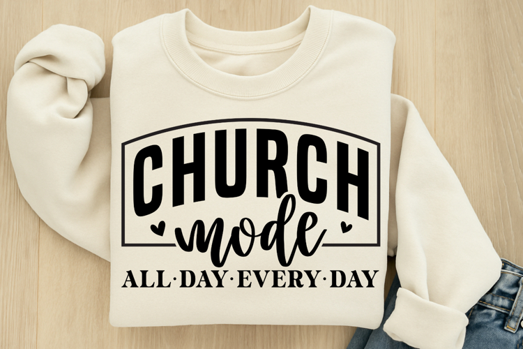 Church mode all day every day SVG
