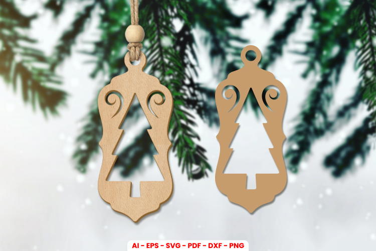 Christmas Gift Tag Laser Cut SVG