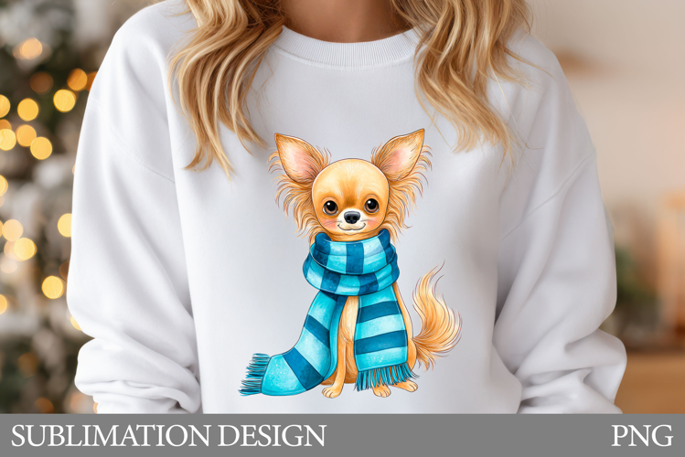 Funny Dog T-Shirt Design. Christmas Sublimation