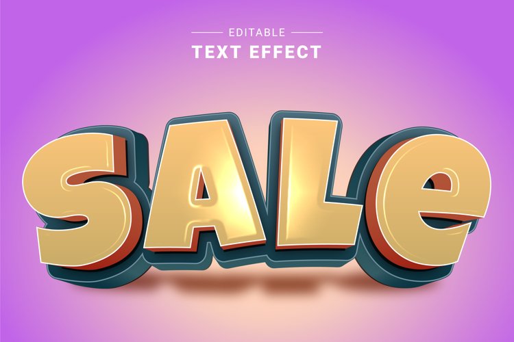 Editable Text Effect for Illustrator. Vector Graphic styles