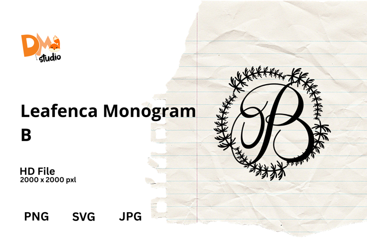 Floral Monogram Letter Svg Image 24