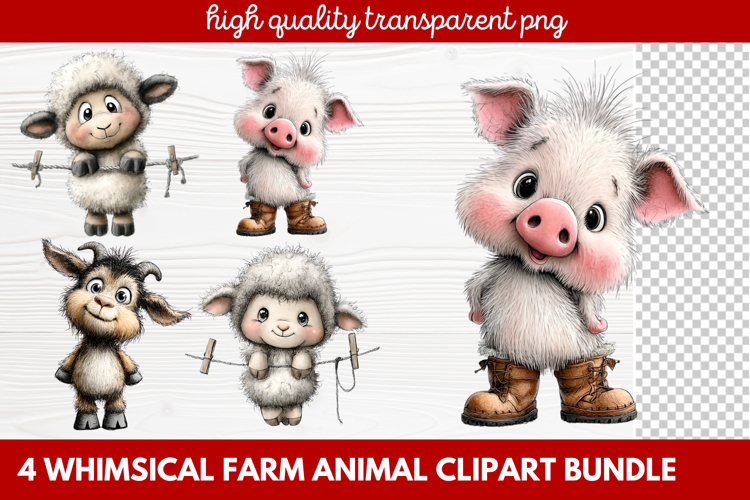 Farmhouse Animals Clipart Image 15