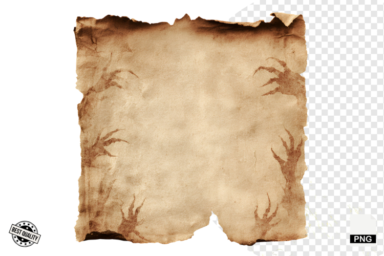 Halloween Goth Old Paper Clipart example image 1