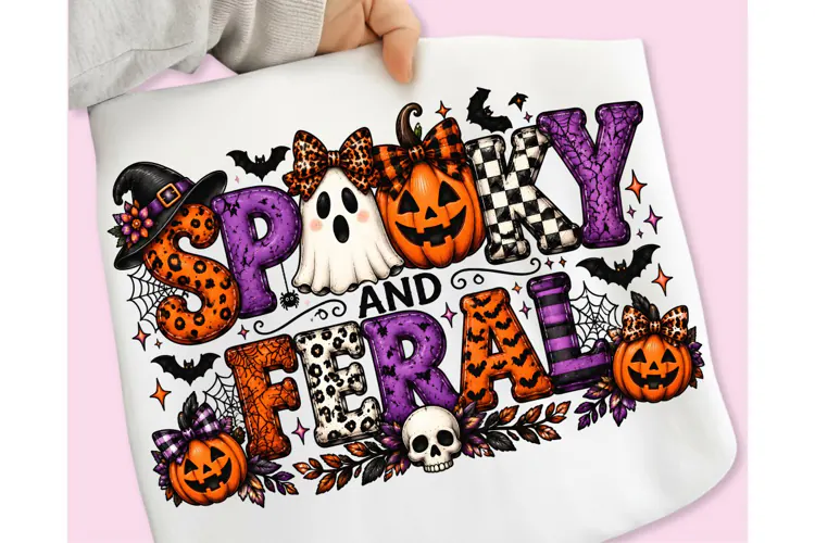 Spooky Feral PNG, Halloween Sublimation, Trending Halloween
