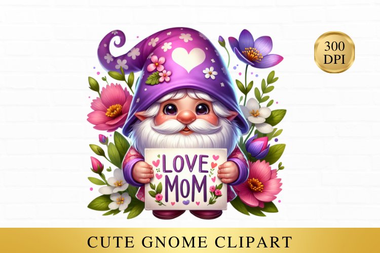 Cute Gnome Clipart Image 10
