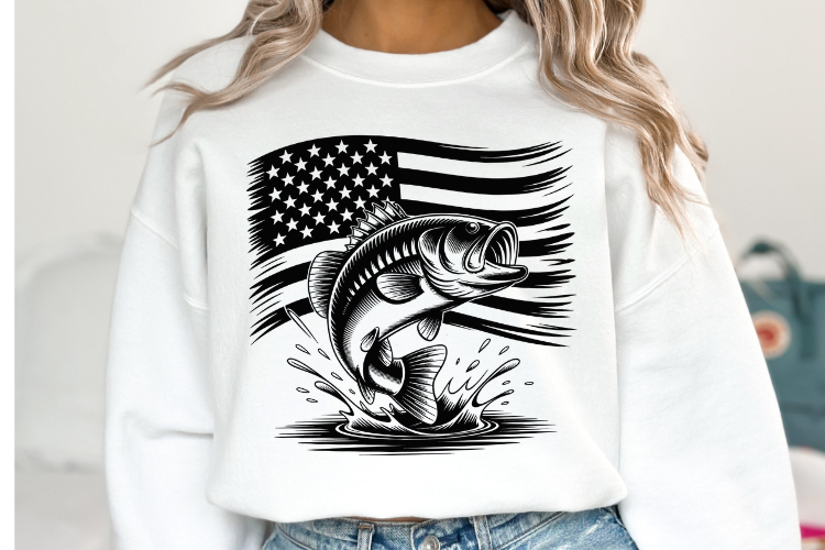 USA Fishing Svg Design | Svg Cut Files | Shirt Svg