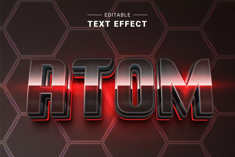 Editable Text Effect for Illustrator. Vector Graphic styles