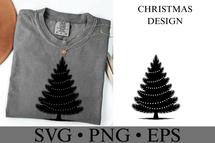 Christmas Tree Silhouette Image 18