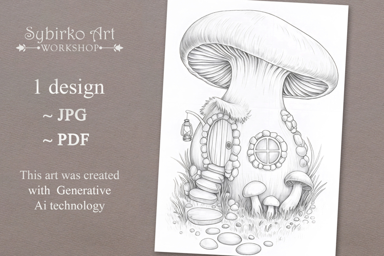Mushroom Coloring Pages Image 3