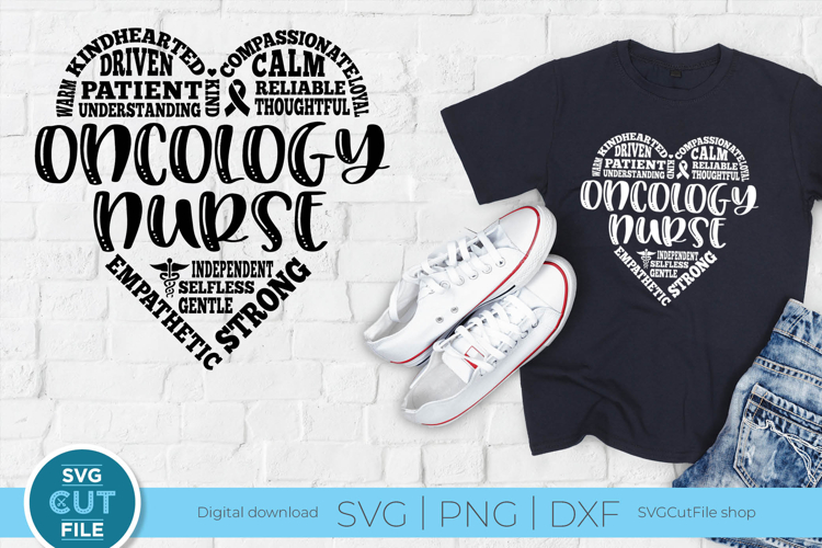Oncology Nurse SVG for Cricut or Silhouette crafters