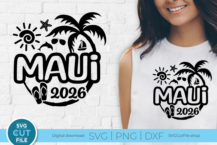 Maui svg - Maui Hawaii 2026 Vacation or Trip Design