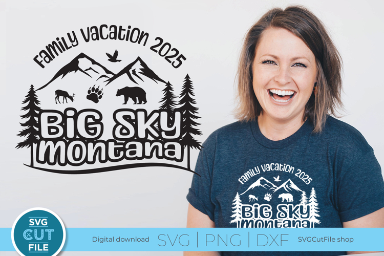 2025 Big Sky Montana svg - Big Sky Family vacation or Trip